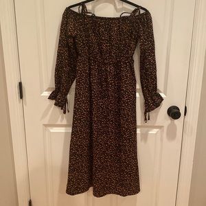 SHEIN Midi Off The Shoulder Dress